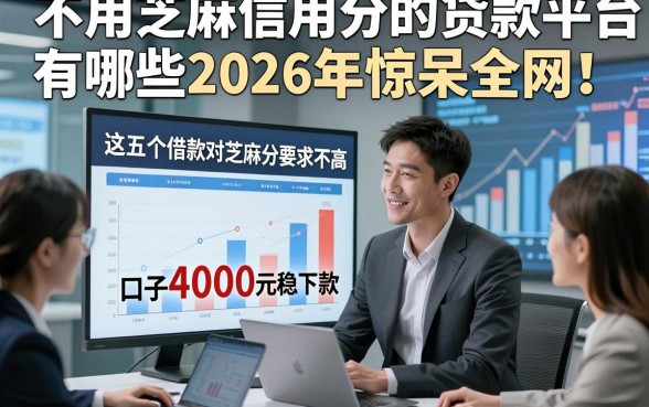 不用芝麻信用分的贷款平台有哪些2026年惊呆全网！详述​这五个借款对芝麻分要求不高口子4000元稳下款