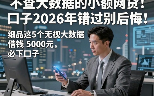 不查大数据的小额网贷口子2026年错过别后悔，细品这5个无视大数据借钱5000元必下口子