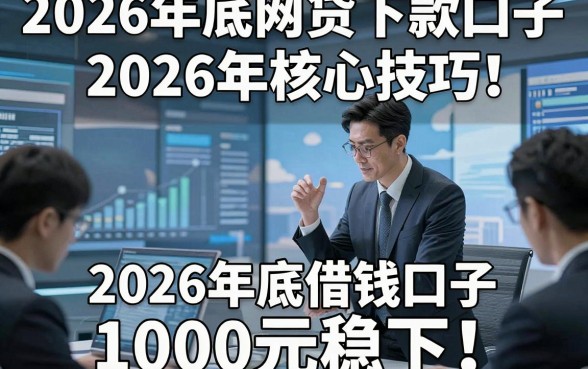 2026年底网贷下款口子2026年核心技巧！本文总结五个2026年底借钱口子1000元稳下