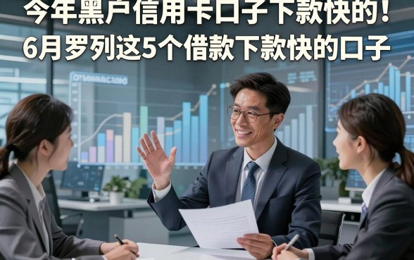 今年黑户信用卡口子下款快的！6月罗列这5个借款下款快的口子