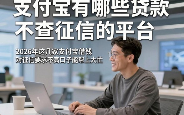 支付宝有哪些贷款不查征信的平台，2026年这几家支付宝借钱对征信要求不高口子能帮上大忙