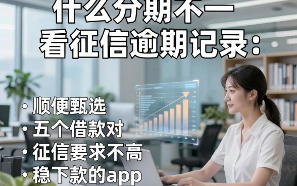 什么分期不看征信逾期记录，顺便甄选五个借款对征信要求不高稳下款的app