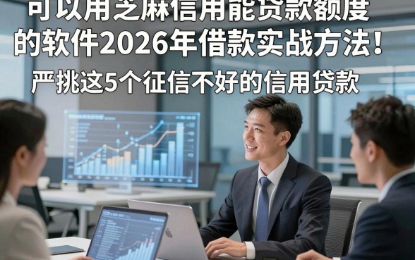 可以用芝麻信用能贷款额度的软件2026年借款实战方法！严挑这5个征信不好的信用贷款