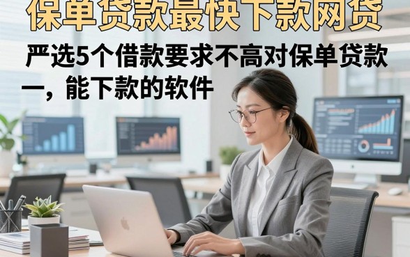 保单贷款最快下款网贷，严选5个借款要求不高对保单贷款能下款的软件