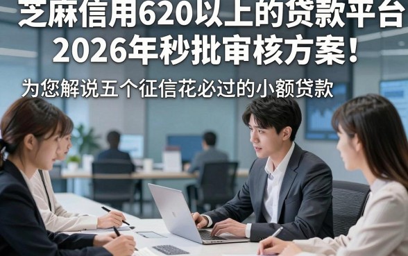 芝麻信用620以上的贷款平台2026年秒批审核方案！为您解说五个征信花必过的小额贷款