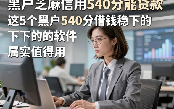 黑户芝麻信用540分能贷款，这5个黑户540分借钱稳下的软件属实值得用