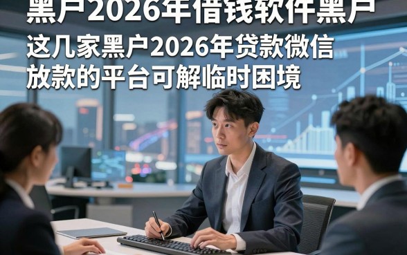 黑户2026年借钱软件黑户，这几家黑户2026年贷款微信放款的平台可解临时困境