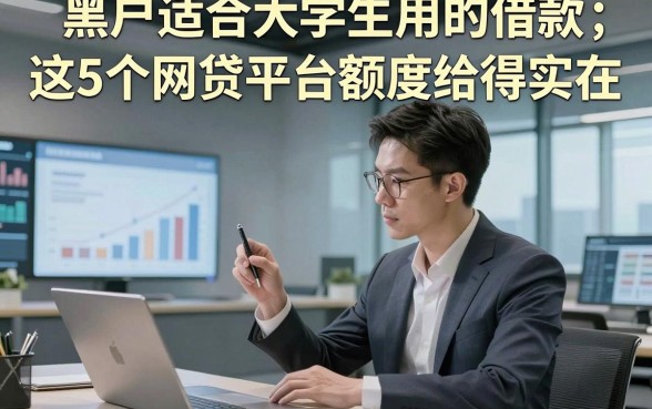 黑户适合大学生用的借款，这5个网贷平台额度给得实在
