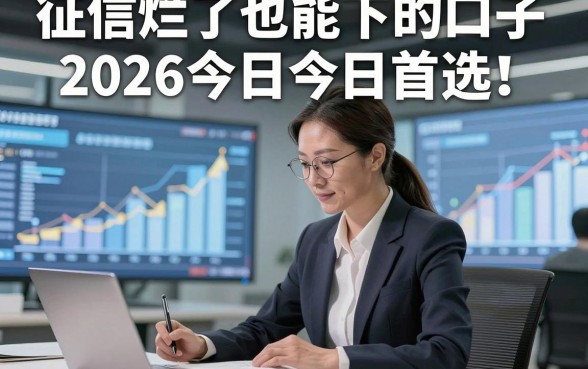 征信烂了也能下的口子2026今日今日首选！顺道展示5个征信要求不高借钱秒到账的口子
