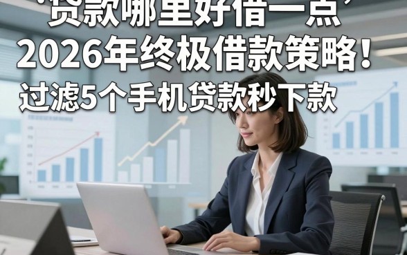 贷款哪里好借一点2026年终极借款策略！过滤5个手机贷款秒下款的