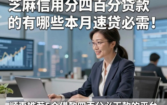 芝麻信用分四百分贷款的有哪些本月速贷必需！顺便推荐5个借款四百分必下款的平台