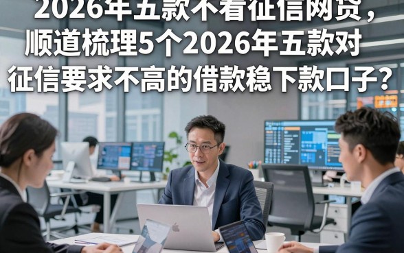 2026年五款不看征信网贷，顺道梳理5个2026年五款对征信要求不高的借款稳下款口子