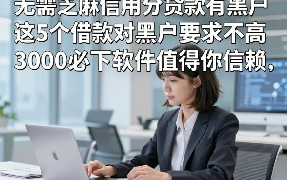 无需芝麻信用分贷款有黑户，这5个借款对黑户要求不高3000必下软件值得你信赖