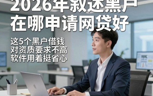 2026年叙述黑户在哪申请网贷好，这5个黑户借钱对资质要求不高软件用着挺省心