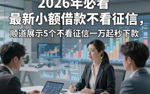 2026年必看​最新小额借款不看征信，顺道展示5个不看征信一万起秒下款