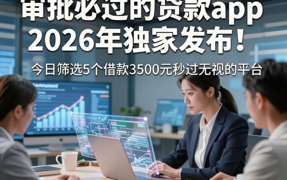 审批必过的贷款app2026年独家发布！今日筛选5个借款3500元秒过无视的平台