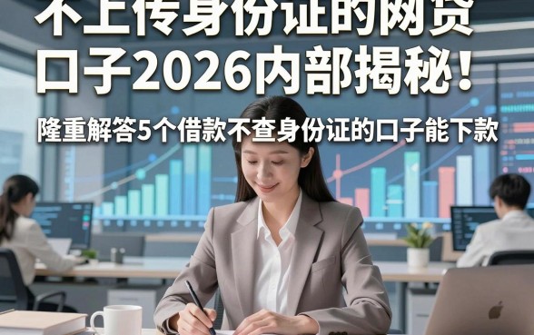 不上传身份证的网贷口子2026内部揭秘！隆重解答5个借款不查身份证的口子能下款