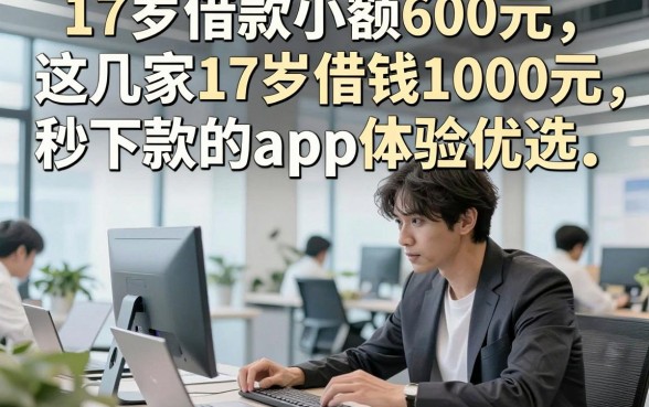 17岁借款小额600元，这几家17岁借钱1000元秒下款的app体验优选