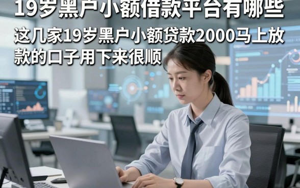 19岁黑户小额借款平台有哪些，这几家19岁黑户小额贷款2000马上放款的口子用下来很顺