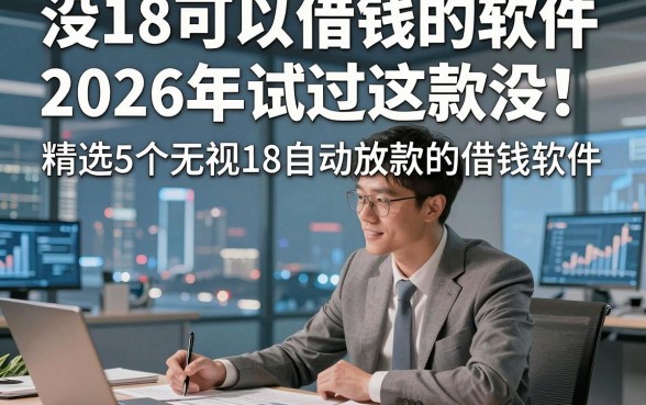 没18可以借钱的软件2026年试过这款没！精选5个无视18自动放款的借钱软件