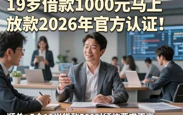 19岁借款1000元马上放款2026年官方认证！顺便汇总5个19岁贷款500对征信要求不高app