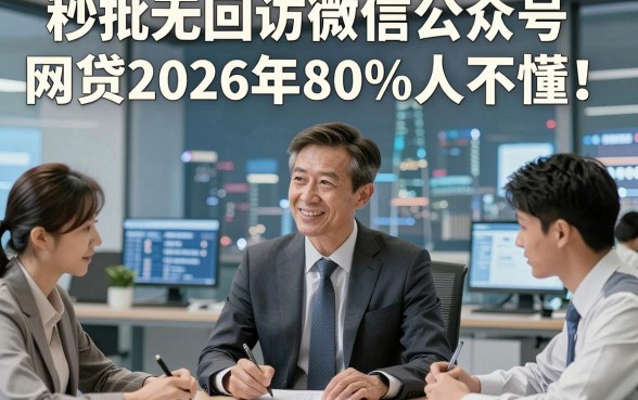 秒批无回访微信公众号网贷2026年80%人不懂！本篇细说5个贴合短期救急需求的网贷平台