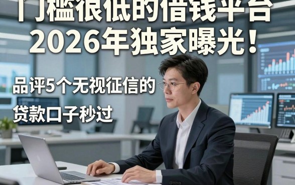 门槛很低的借钱平台2026年独家曝光！品评5个无视征信的贷款口子秒过