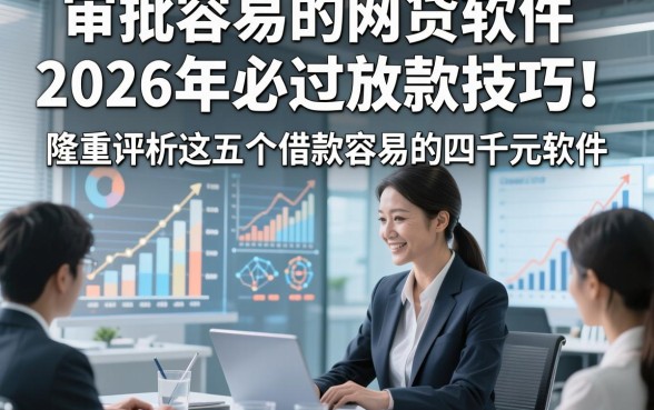 审批容易的网贷软件2026年必过放款技巧！隆重评析这五个借款容易的四千元软件