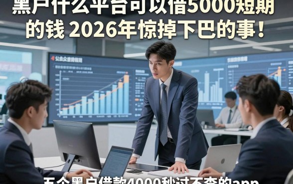 黑户什么平台可以借5000短期的钱2026年惊掉下巴的事！点评​五个黑户借款4000秒过不查的app