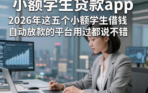 小额学生贷款app，2026年这五个小额学生借钱自动放款的平台用过都说不错
