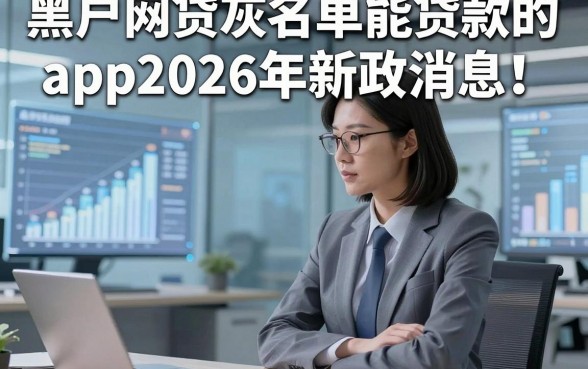 黑户网贷灰名单能贷款的app2026年新政消息！顺便介绍5个黑户借款灰名单能贷款的平台