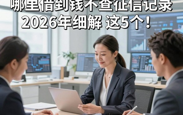 哪里借到钱不查征信记录2026年细解​这5个！让我们一起看看专业解读！