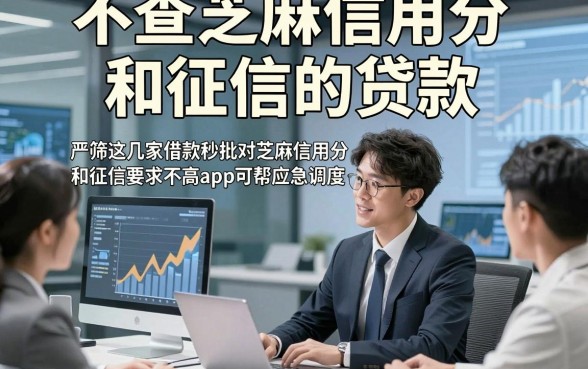 不查芝麻信用分和征信的贷款，严筛这几家借款秒批对芝麻信用分和征信要求不高app可帮应急调度