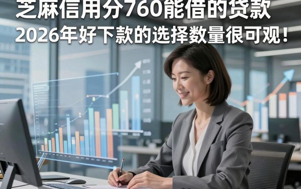 芝麻信用分760能借的贷款2026年好下款的选择数量很可观！，本文全面陈列这五个借钱软件！