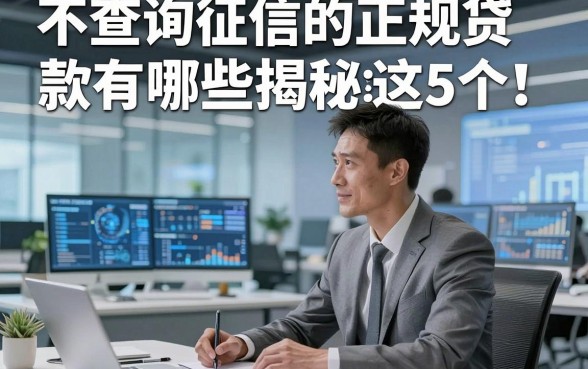 不查询征信的正规贷款有哪些揭秘​这5个！本文为您详细归结！