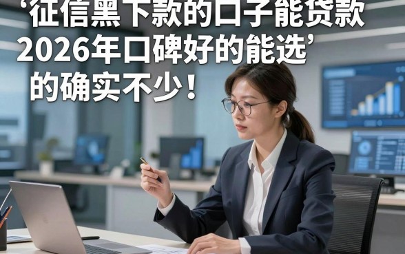 征信黑下款的口子能贷款2026年口碑好的能选的确实不少！，本文为您深度推选这五个借钱软件！