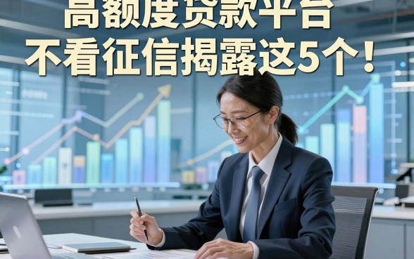 高额度贷款平台不看征信揭露这5个！本篇为您隆重汇聚！