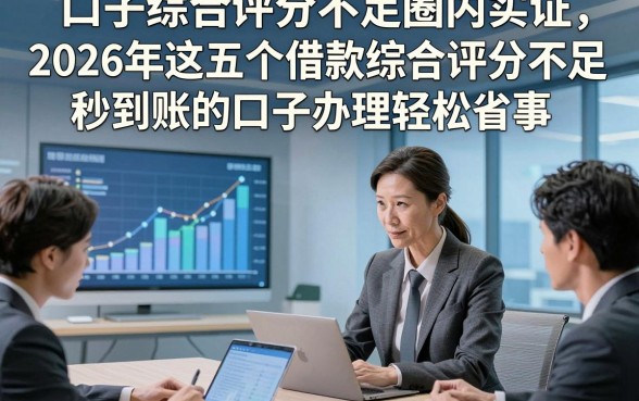 口子综合评分不足圈内实证，2026年这五个借款综合评分不足秒到账的口子办理轻松省事