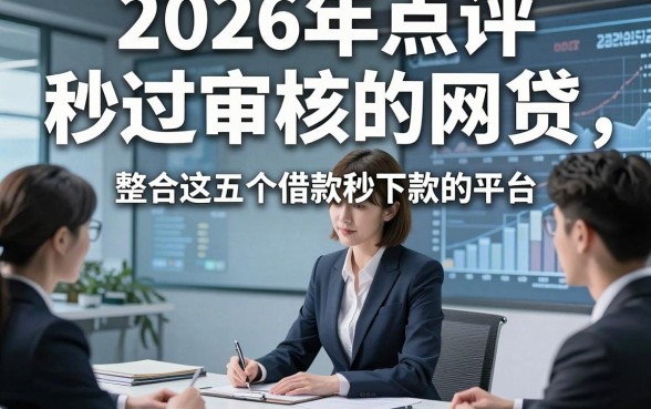 2026年点评​秒过审核的网贷，整合这五个借款秒下款的平台