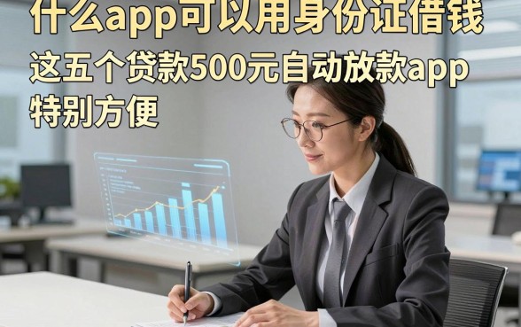 什么app可以用身份证借钱，这五个贷款500元自动放款app特别方便