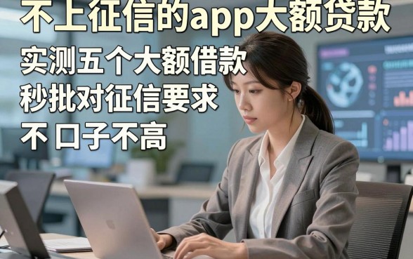 不上征信的app大额贷款，实测五个大额借款秒批对征信要求不高口子