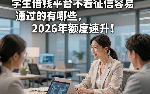 学生借钱平台不看征信容易通过的有哪些2026年额度速升！热门五个一个好的网贷软件