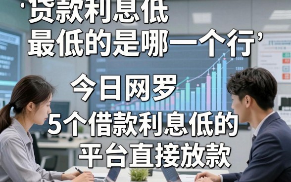 贷款利息低最低的是哪一个行，今日网罗5个借款利息低的平台直接放款