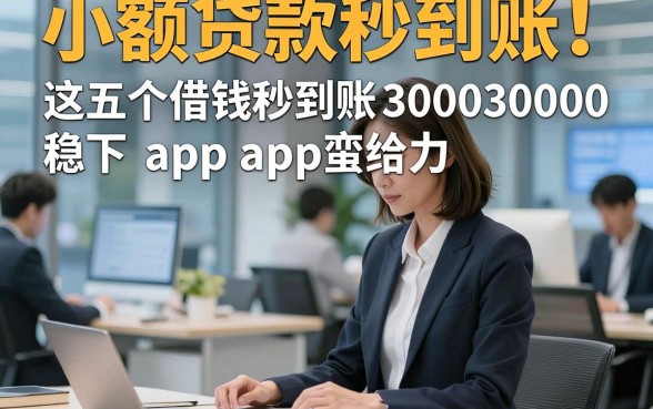 小额贷款秒到账！这五个借钱秒到账30000稳下app蛮给力