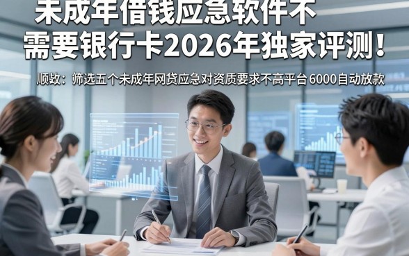 未成年借钱应急软件不需要银行卡2026年独家评测！顺便筛选五个未成年网贷应急对资质要求不高平台6000自动放款