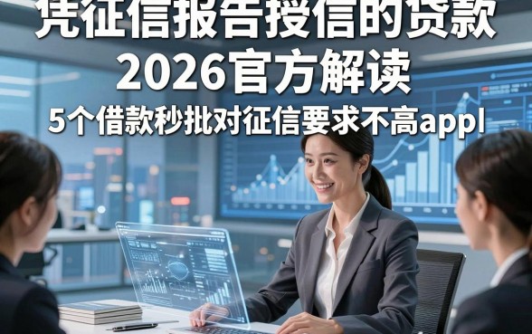 凭征信报告授信的贷款，2026官方解读5个借款秒批对征信要求不高app