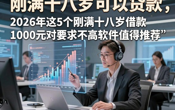 刚满十八岁可以贷款，2026年这5个刚满十八岁借款1000元对要求不高软件值得推荐