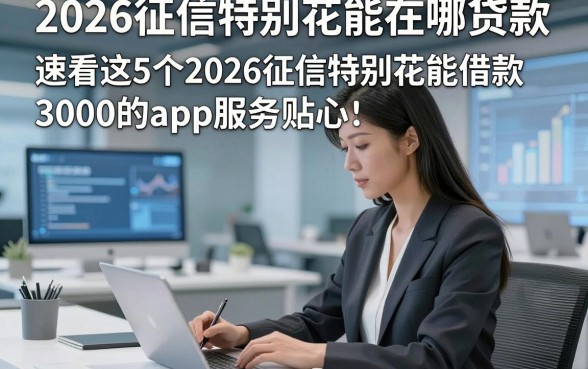 2026征信特别花能在哪贷款，速看这5个2026征信特别花能借款3000的app服务贴心