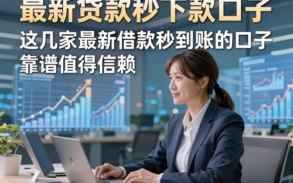 最新贷款秒下款口子，这几家最新借款秒到账的口子靠谱值得信赖