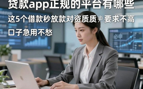 贷款app正规的平台有哪些，必申​这5个借款秒放款对资质要求不高口子急用不愁